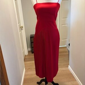 Meshki Striking Red Midi Dress